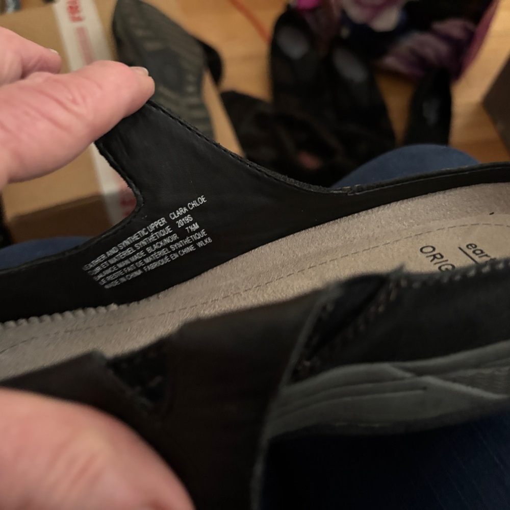 Earth Origen Black Slip-Ons